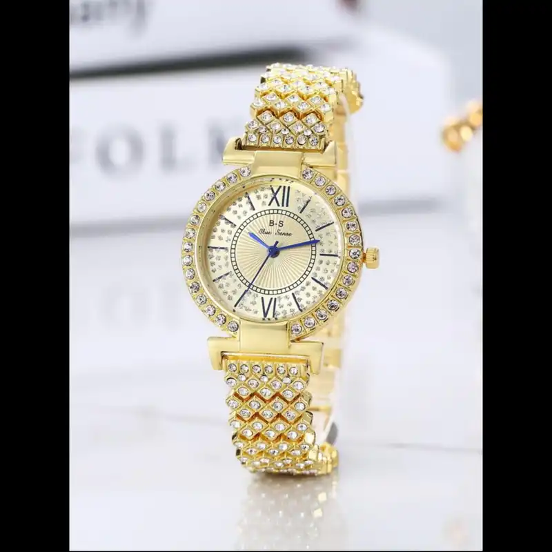 ساعت مچی عقربه ای زنانه مدل فول نگین