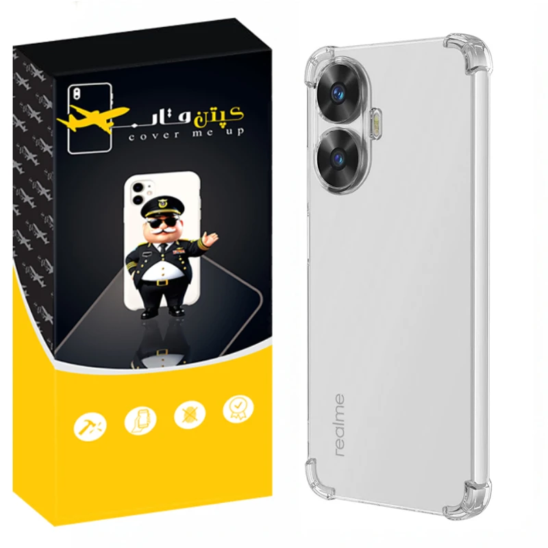 کاور کپتن قاب مدل Crystal مناسب برای گوشی موبایل ریلمی C55