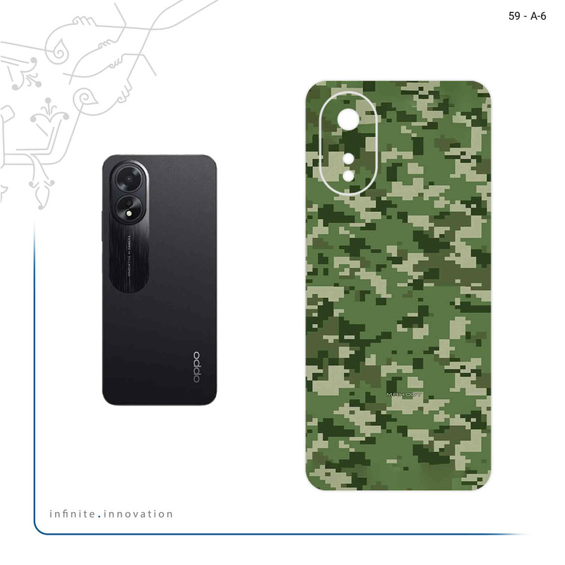 برچسب پوششی ماهوت مدل Army_Green_Pixel مناسب برای گوشی موبایل اپو A38