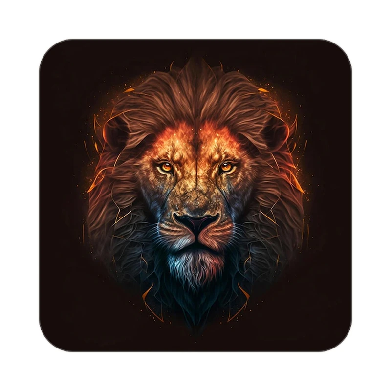 زیر لیوانی کاکتی طرح شیر مدل mp24380