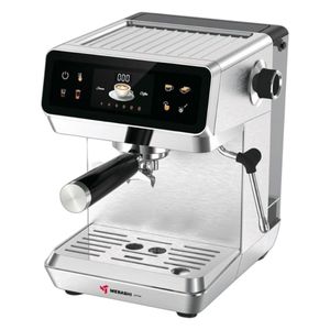 اسپرسوساز 1800 میلیلیتری مباشی مدل ME-ECM2119، مناسب تهیه اسپرسو، کافه لاته، موکا، کاپوچینو، ماکیاتو، ریسترتو، لانگو و امریکانو، مکانیزم نظافت خودکار، سیستم گرم کردن فنجان، سینی چکه گیر، حالت آماده به کار