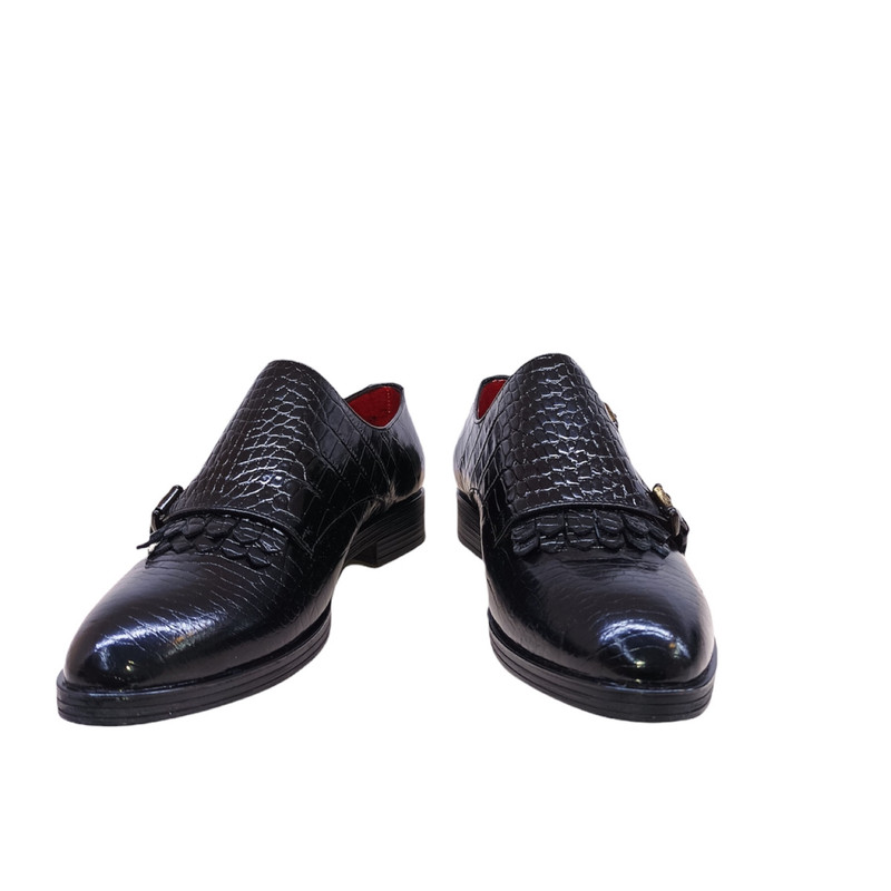 کفش زنانه مدل آپاچی چرم طبیعی رنگ مشکی