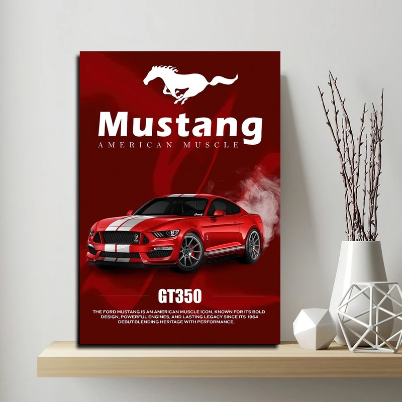 تابلو شاسی بکلیت طرح ماشین موستانگ GT350 مدل SH-S10710 