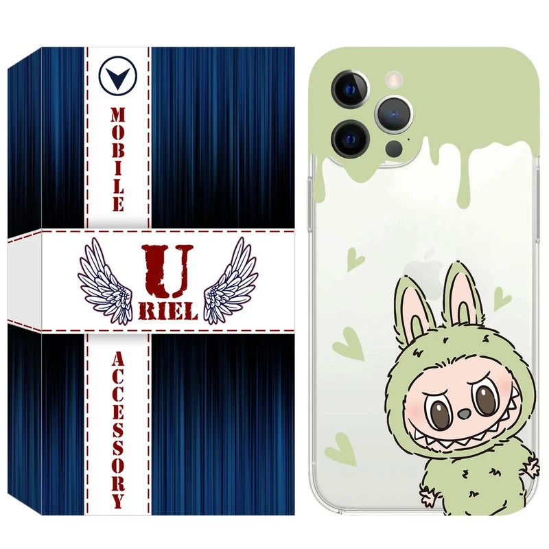 کاور یوریل مدل Clear کد 132 طرح لبوبو Labubu مناسب برای گوشی موبایل اپل iPhone 12 Pro