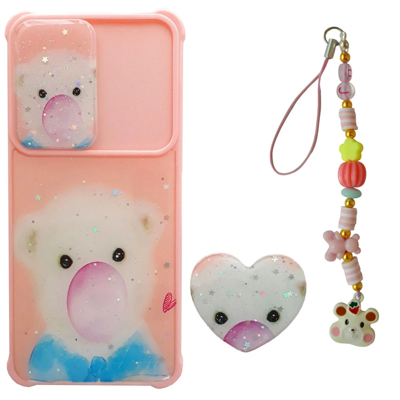  کاور کد A10620 مناسب برای گوشی موبایل سامسونگ Galaxy A52 4G / A52 5G به همراه پایه نگهدارنده و بند آویز