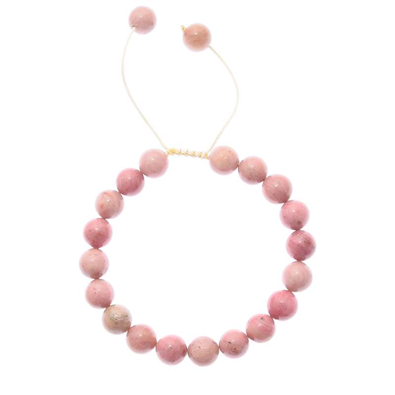 دستبند زنانه دلنار گالری مدل سنگ رودونیت