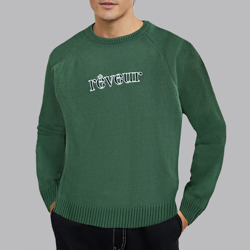 پلیور یقه گرد مردانه مدل 837836618 طرح ترندیول