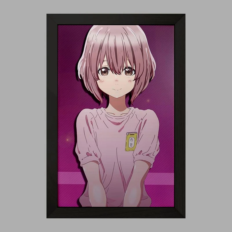 تابلو خندالو مدل شوکو نیشیمیا انیمه سایلنت ویس A Silent Voice  کد 15779