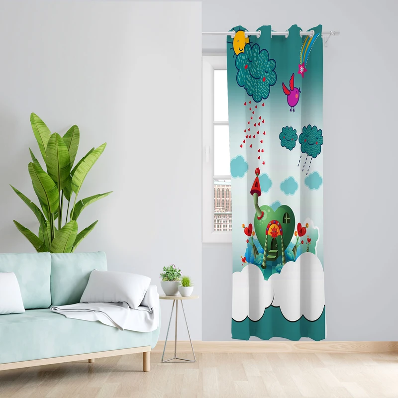  پرده مدل طرح دار مخمل پانچی کد 1224 سایز 140x280 سانتی متر 