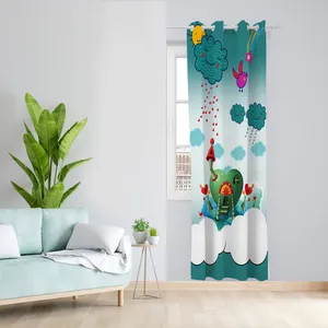  پرده مدل اتاق کودک مخمل پانچی کد 1224 سایز 140x200 سانتی متر