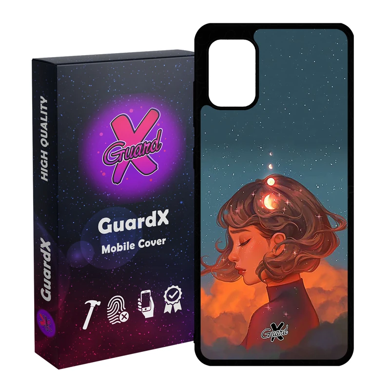 کاور گارد ایکس طرح Girl مدل Glass10302 مناسب برای گوشی موبایل سامسونگ Galaxy A51