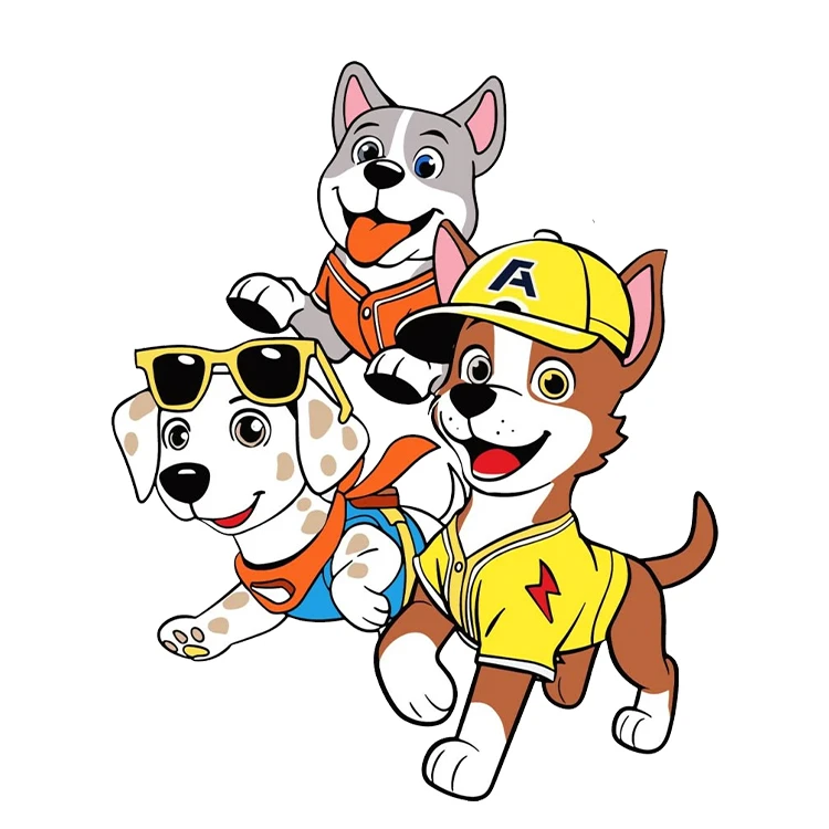 استیکر پارچه و لباس پاد آفرین مدل کارتونی کد S1912