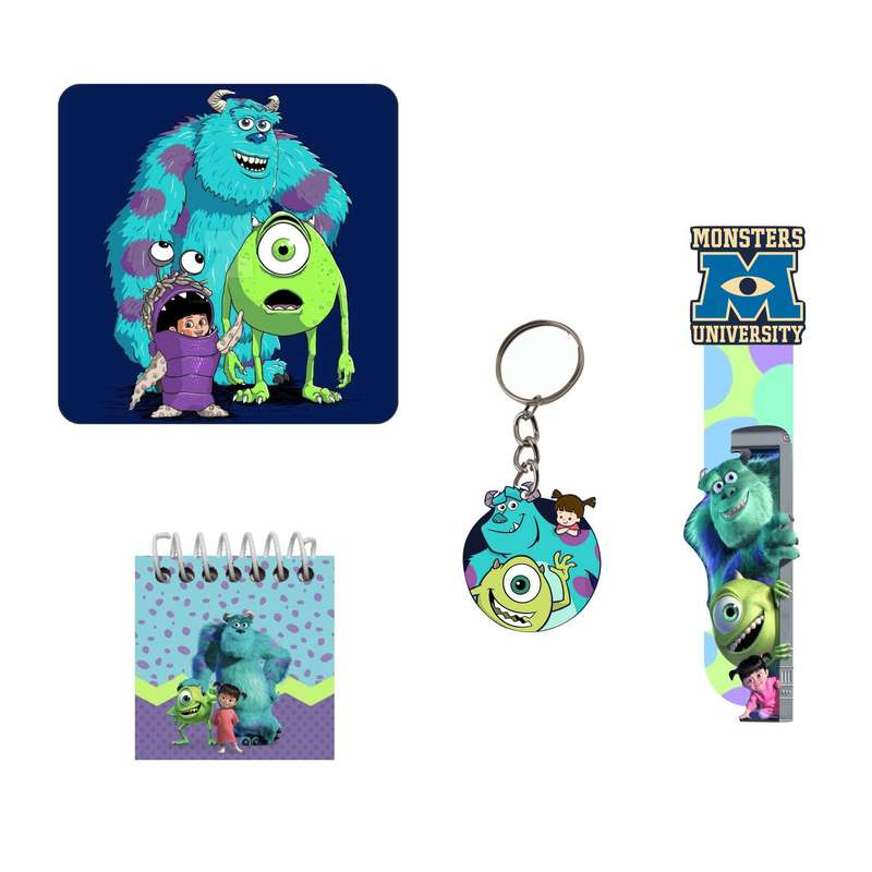 ست لوازم التحریر مدل سالیوان کارخانه هیولا ها بسته 4 عددی