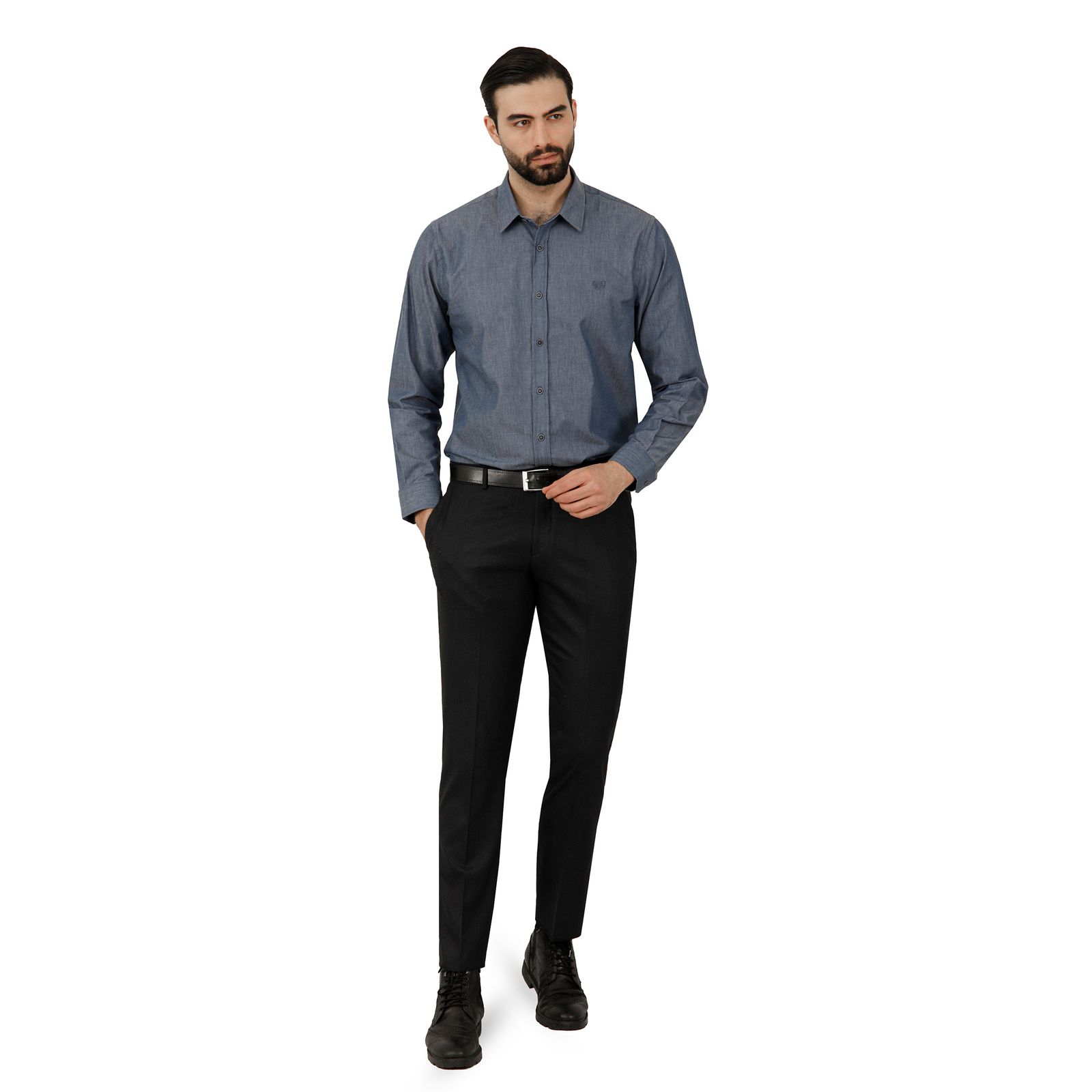 پیراهن آستین بلند مردانه پاتن جامه مدل 102721020242270 -  - 3
