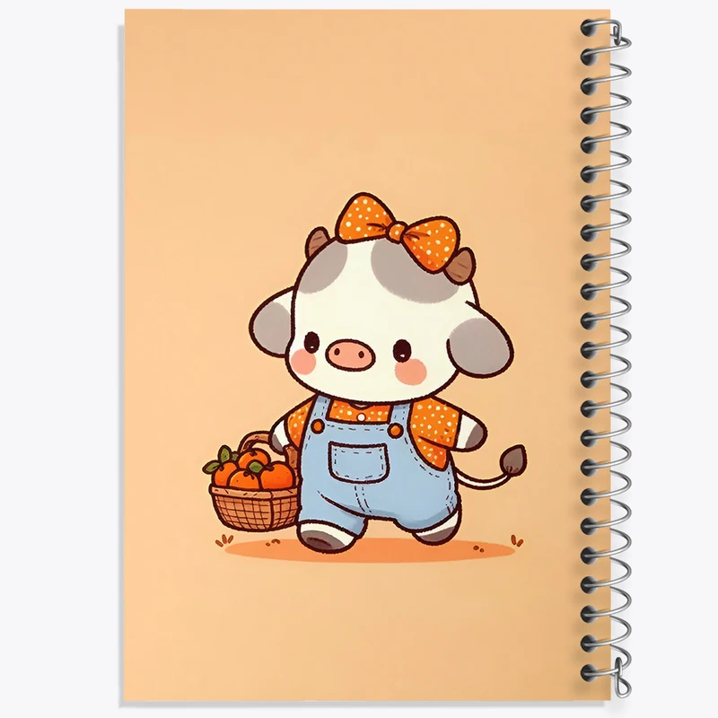 دفتر نقاشی 50 برگ خندالو طرح گاو کیوت کد N4788