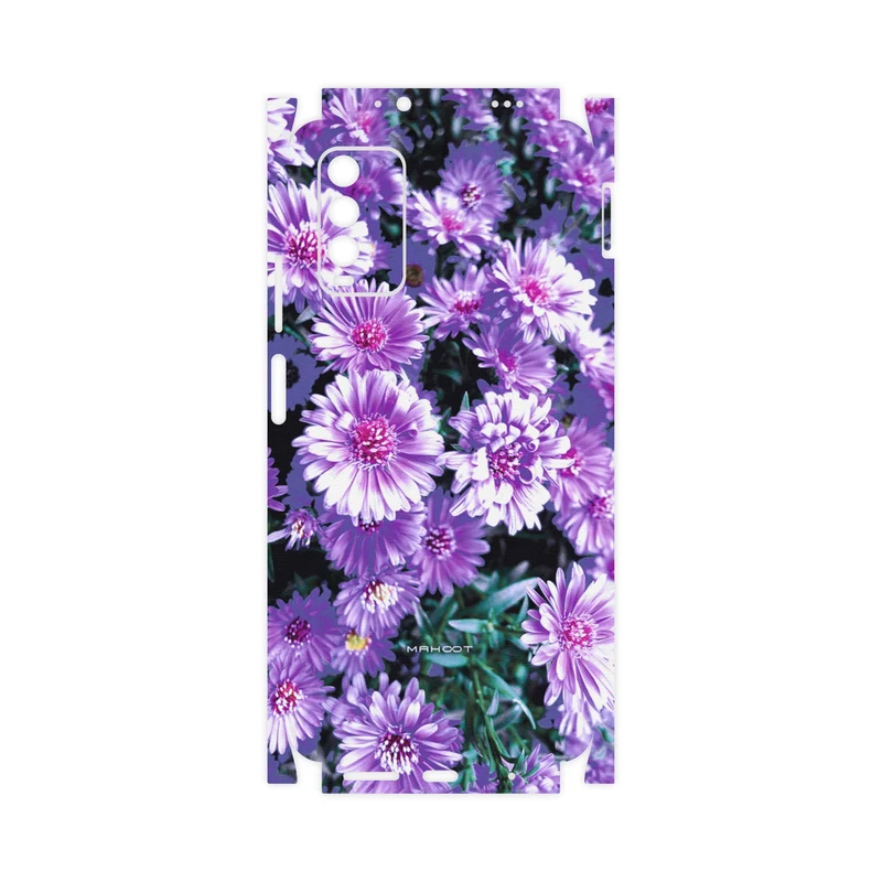 برچسب پوششی ماهوت مدل Purple-Flower-FullSkin مناسب برای گوشی موبایل شیائومی Redmi Note 9 4G