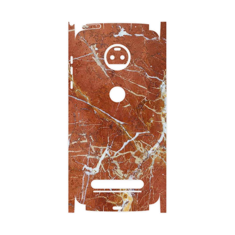 برچسب پوششی ماهوت مدل Red Marble-FullSkin مناسب برای گوشی موبایل موتورولا Moto Z2 Force