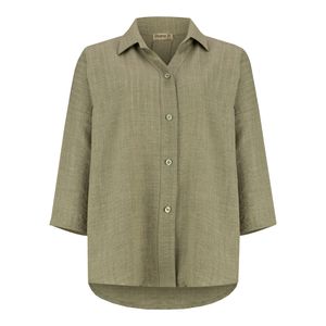 مانتو زنانه السانا مدل کاشین کد 224810 رنگ سبز تیره