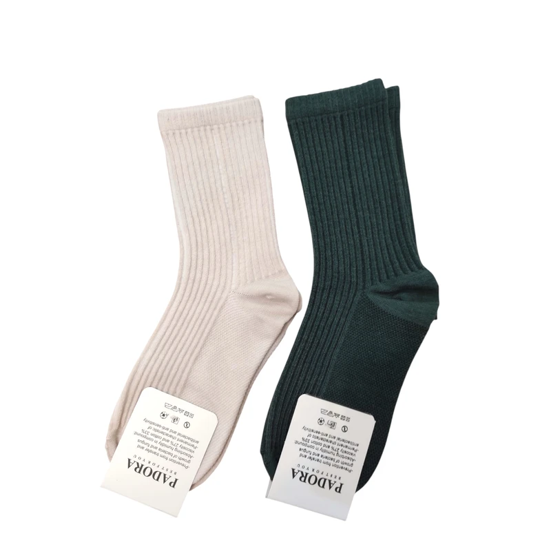 جوراب ساق بلند زنانه مدل ساقدار کبریتی 0402 بسته 2 عددی