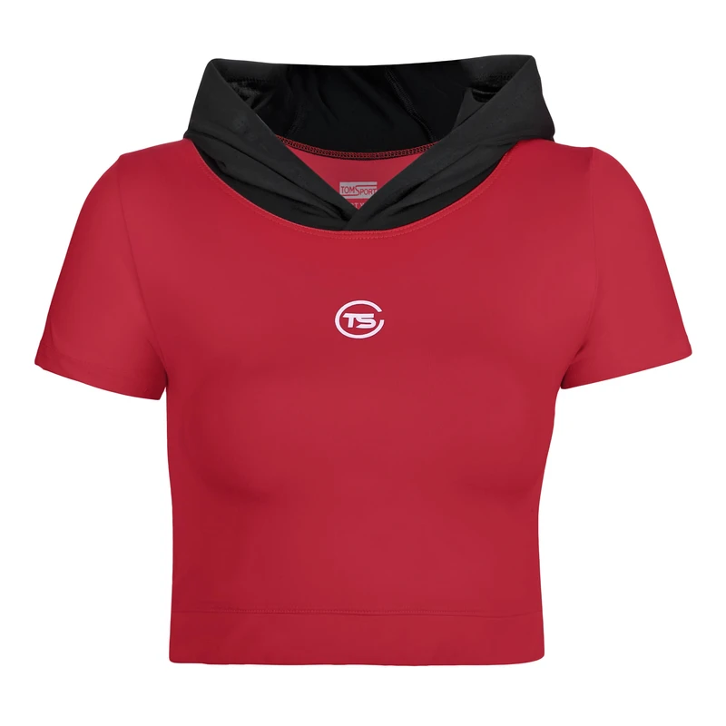 نیم تنه آستین کوتاه کلاهدار ورزشی زنانه مدل 165