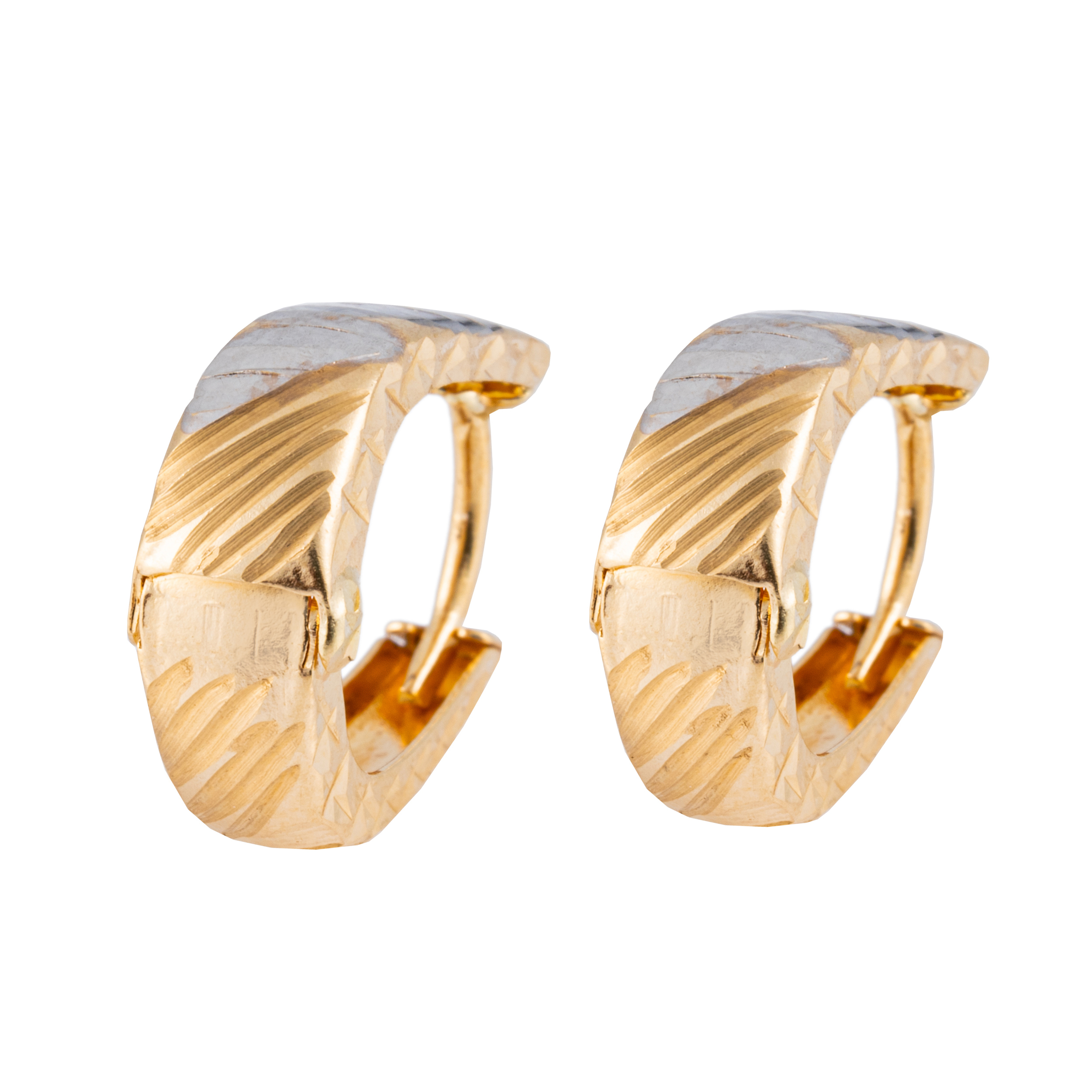 گوشواره طلا 18 عیار زنانه جواهری سون مدل 2756