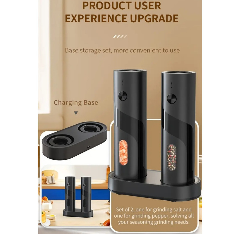 فلفل ساب و نمک ساب مدل Rechargeable set KYMQ-64C مجموعه دو عددی