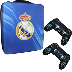 کیف حمل کنسول بازی پلی استیشن ۴ مدل real madrid 2021 به همراه محافظ دسته و روکش آنالوگ
