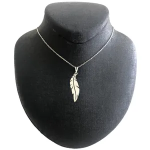 گردنبند نقره زنانه مدل پر کد G-59