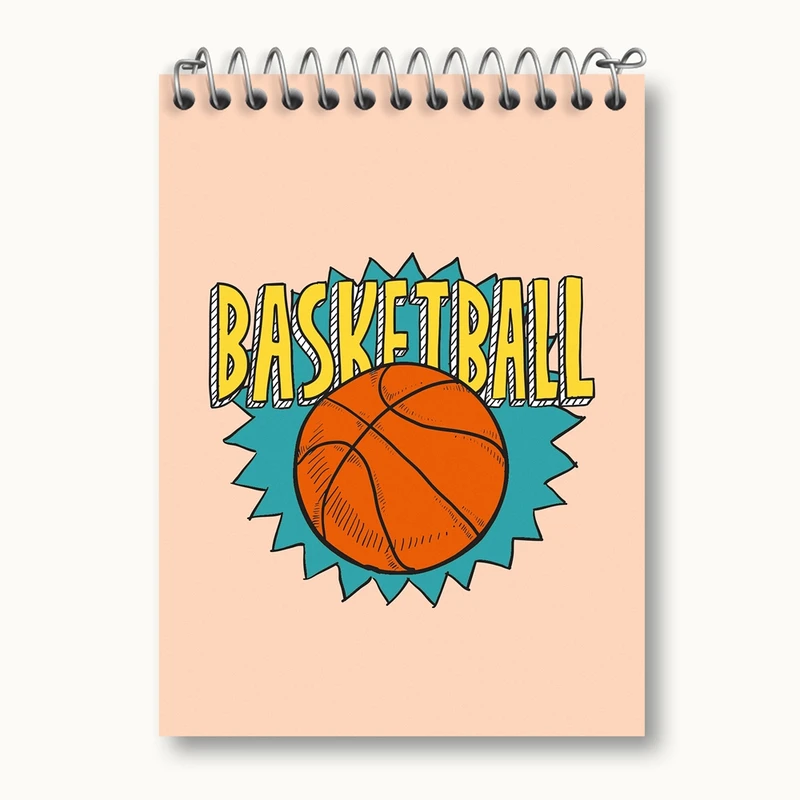دفتر یادداشت 50 برگ خندالو مدل بسکتبال Basketball کد 26454