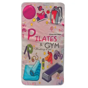 حوله ورزشی طرح پیلاتس کد H209 سایز 100x50 سانتی متر