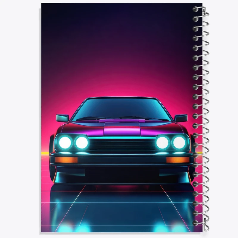 دفتر ژورنال نویسی 50 برگ خندالو مدل نقطه ای طرح ماشین اسپرت کد F2701