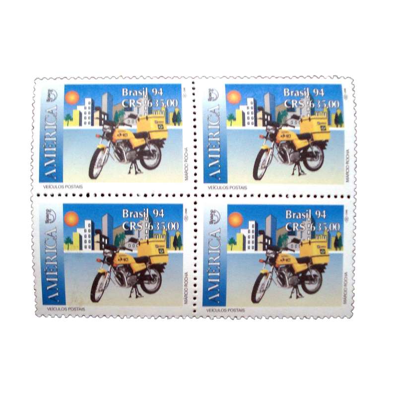 تمبر یادگاری مدل موتورسیکلت کد DS1818 بسته 4 عددی