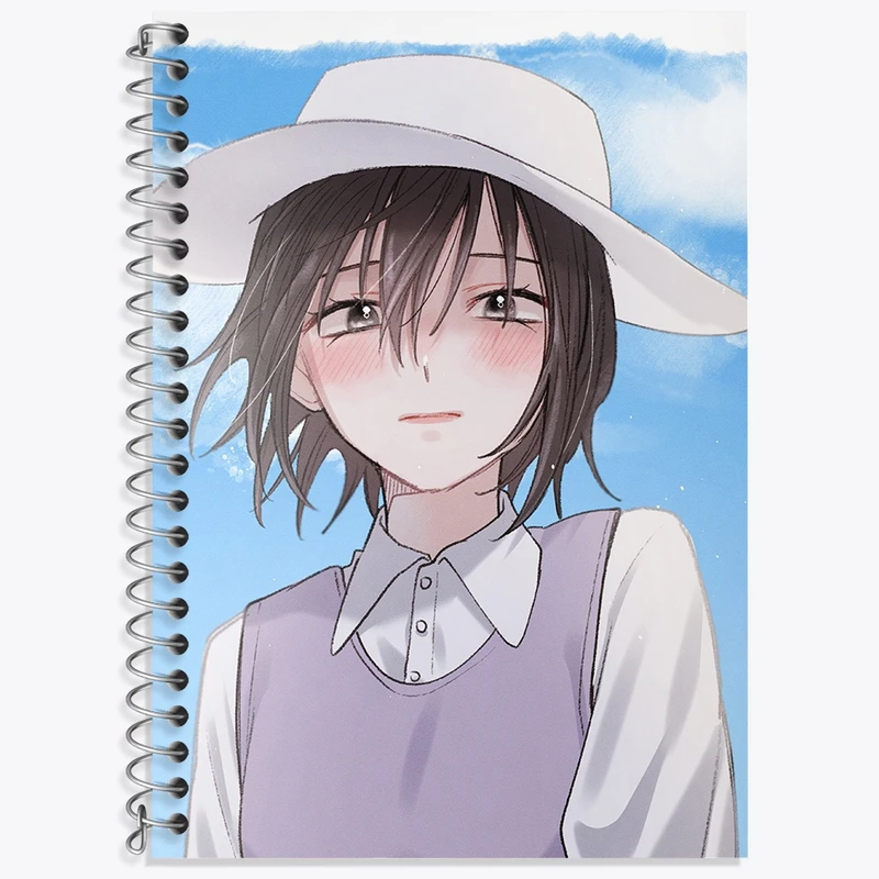 دفتر زبان 50 برگ خندالو مدل سه خط طرح آکیتو انیمه سبد میوه کد 33976