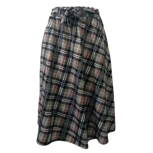 دامن زنانه مدل چهارخونه کد 4