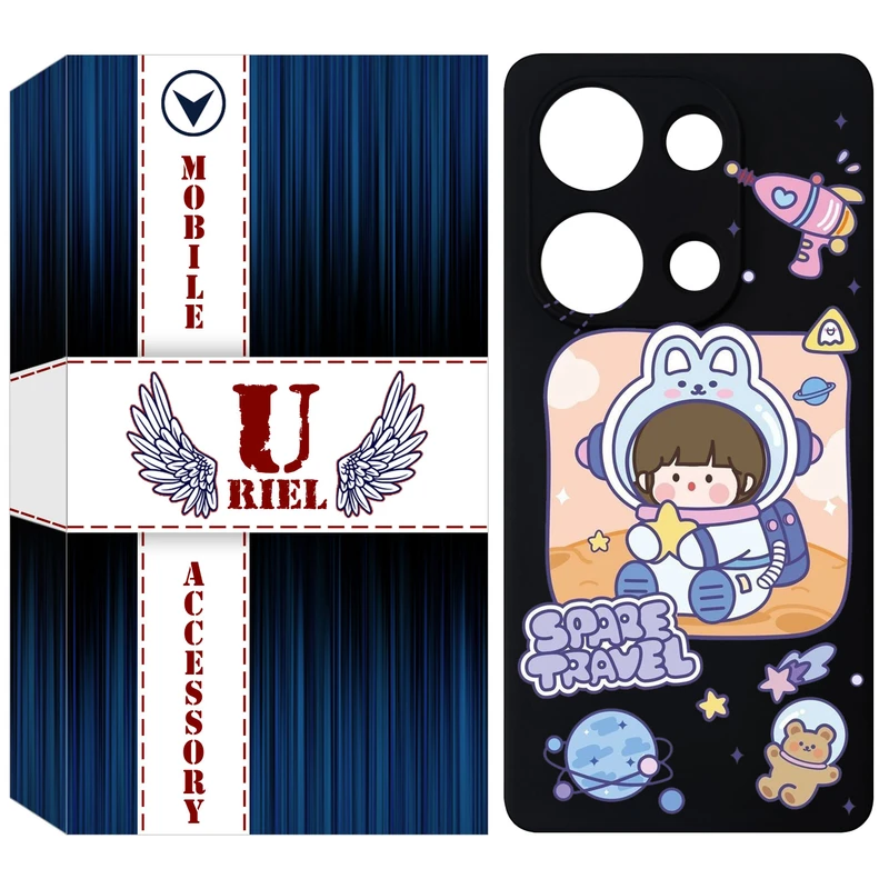 کاور یوریل مدل KSH کد 9 طرح دختر فضانورد مناسب برای گوشی موبایل شیائومی Redmi Note 13 Pro 4G
