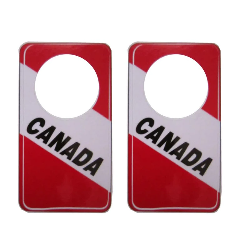 برچسب دور قفل درب خودرو طرح کانادا کد k0404 مجموعه دو عددی