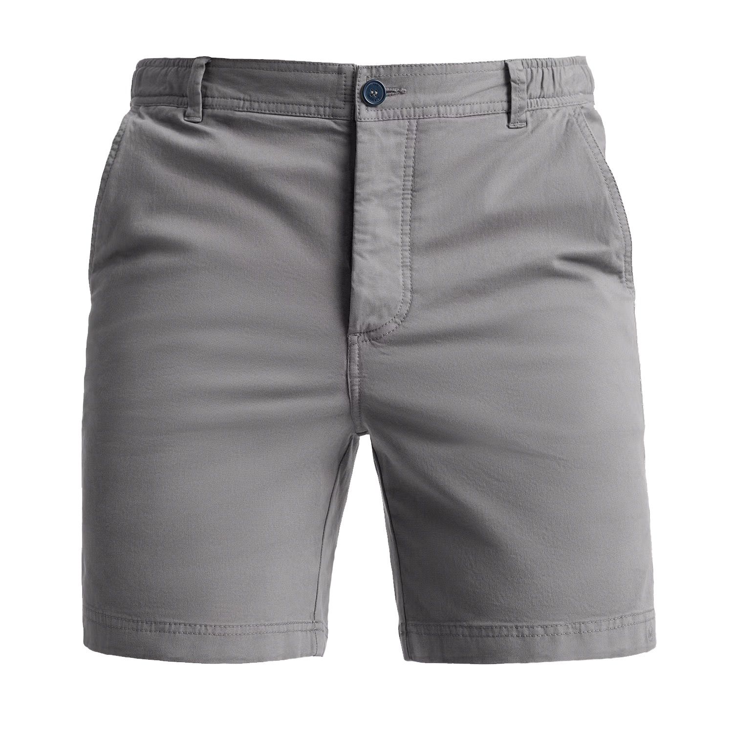 شلوارک مردانه مامی دوز مدل کتان رنگ طوسی -  - 1