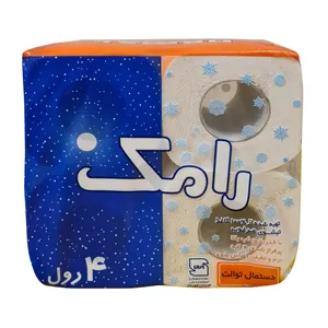 دستمال توالت مدل رامک 4 قلو 001