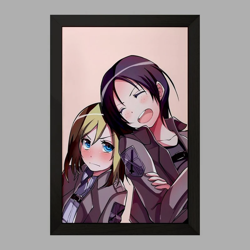 تابلو خندالو مدل هیستوریا و یمیر انیمه اتک آن تایتان Attack on Titan کد 11041