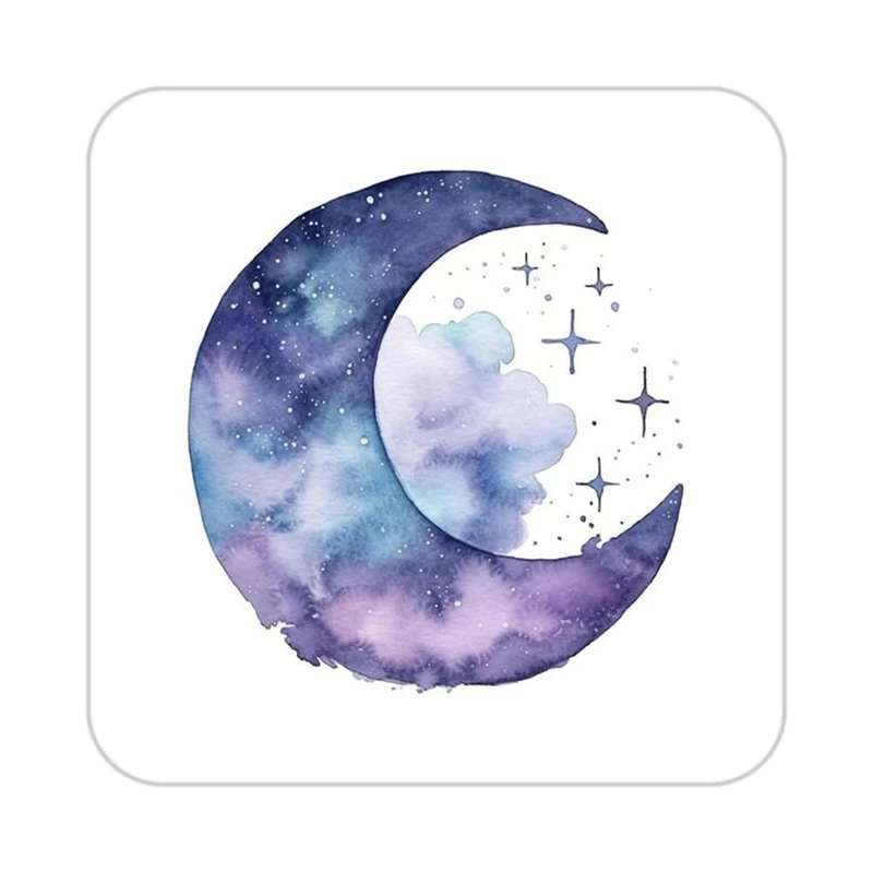 زیر لیوانی کاکتی طرح ماه و ستاره مدل mp53324