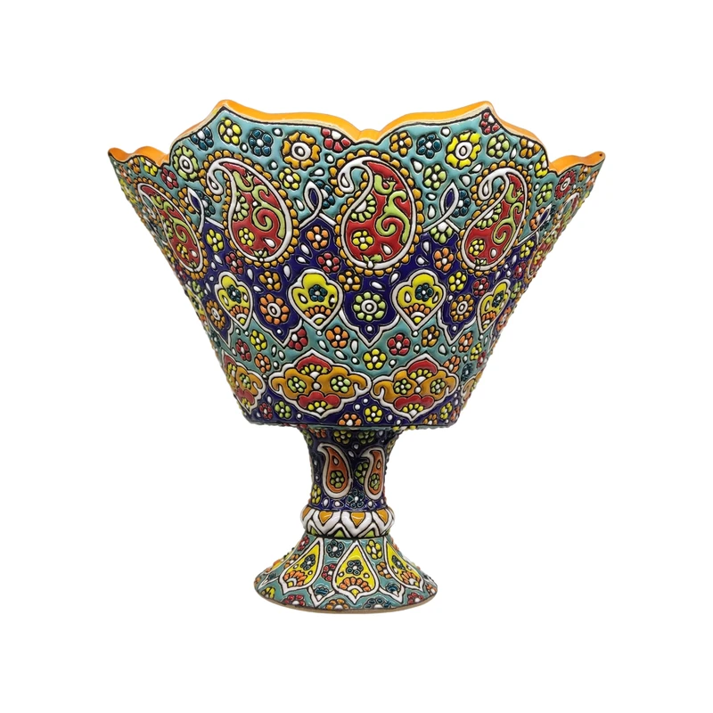 میوه خوری میناکاری مدل گل کد 3030