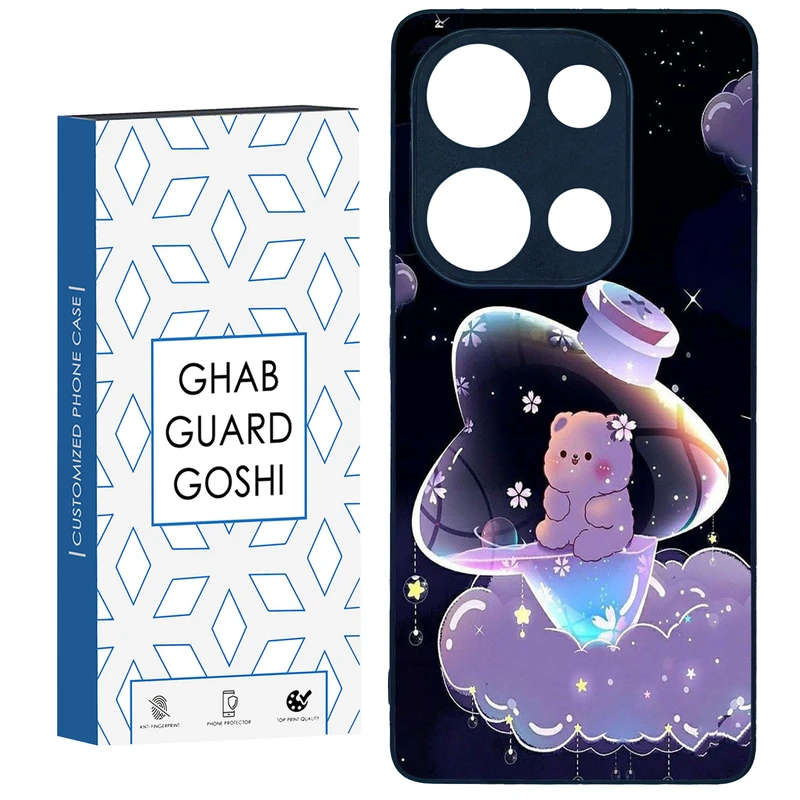 کاور قاب گارد گوشی طرح خرس فانتری کد TPU-052 مناسب برای گوشی موبایل شیائومی Redmi Note 13 Pro 4G / Poco M6 Pro 4G