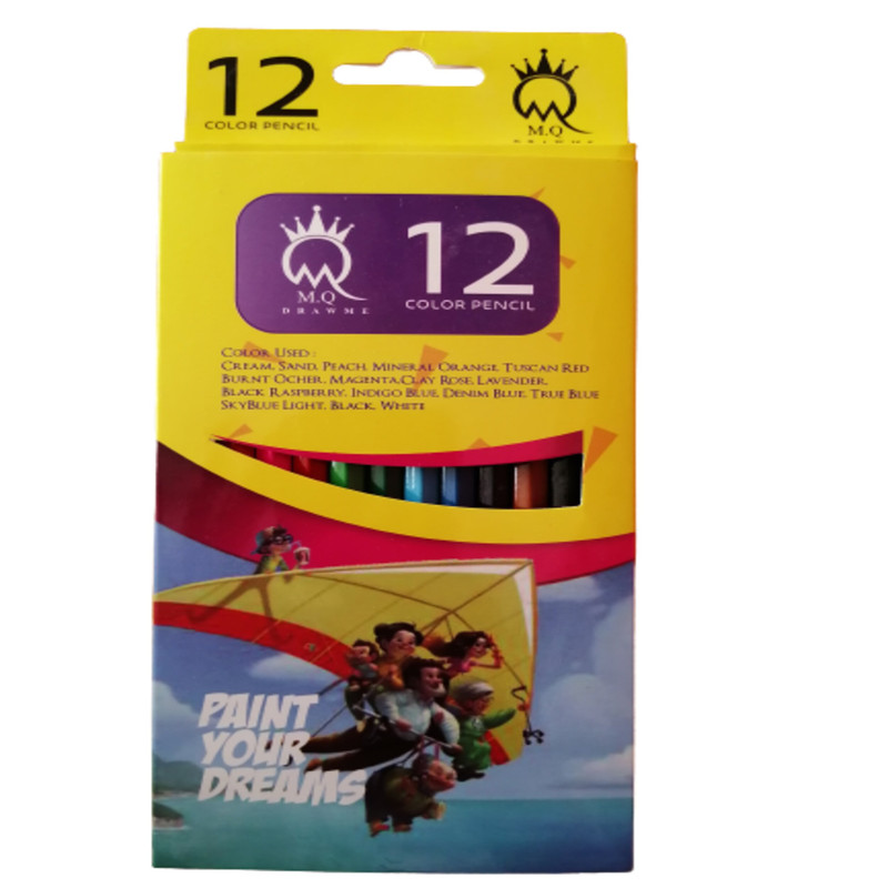 مداد رنگی  12 رنگ ام کیو مدل 8900
