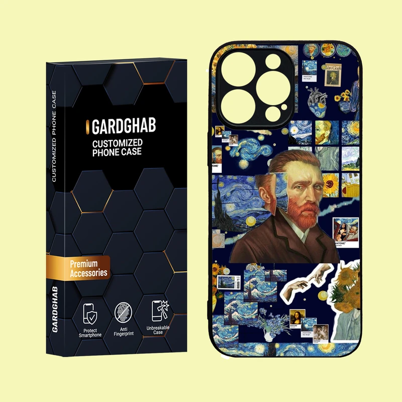 کاور گارد قاب مدل دور ژله ای هنری مناسب برای گوشی موبایل اپل iPhone 16 Pro Max