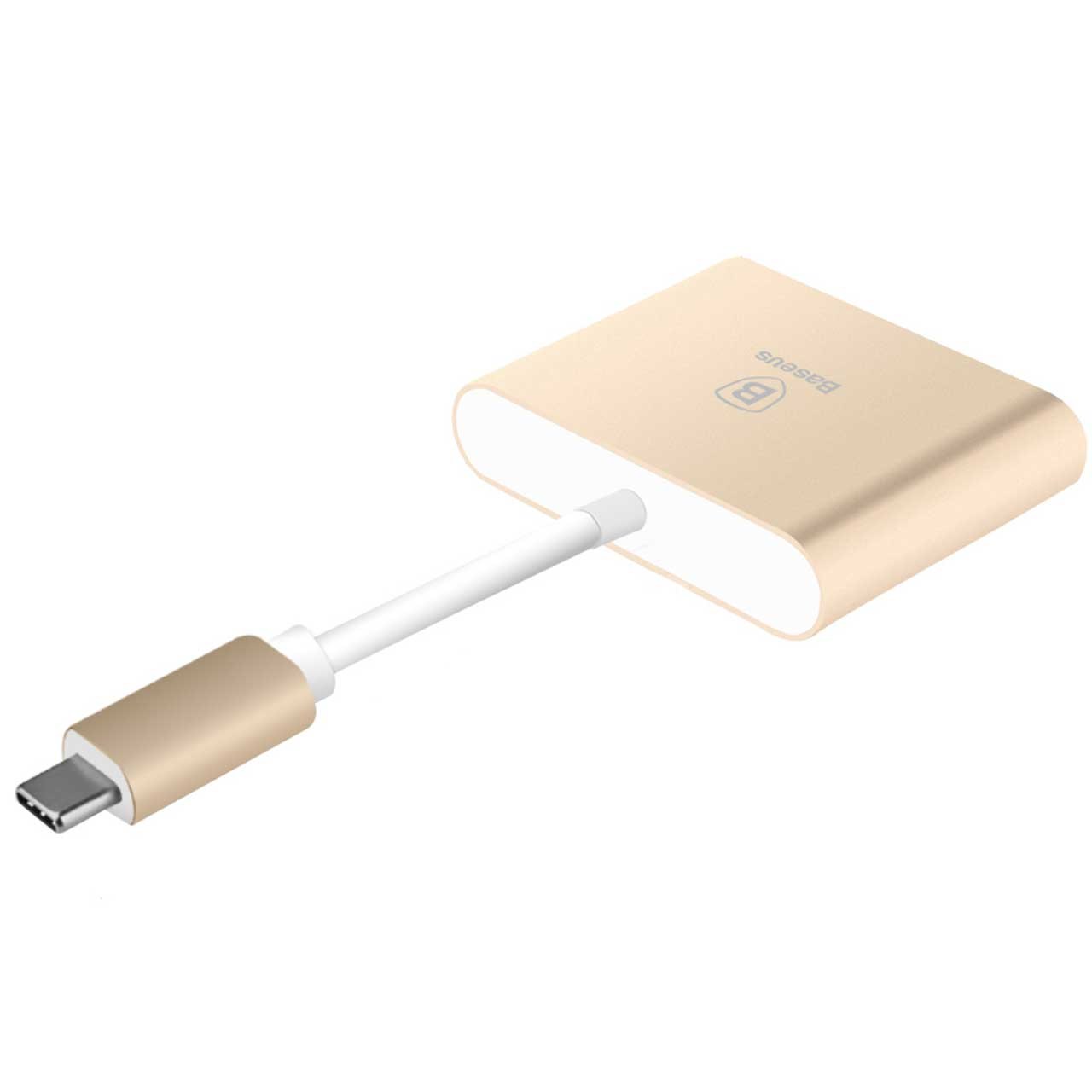 مبدل USB-C به USB-C/HDMI/USB باسئوس مدل Sharp