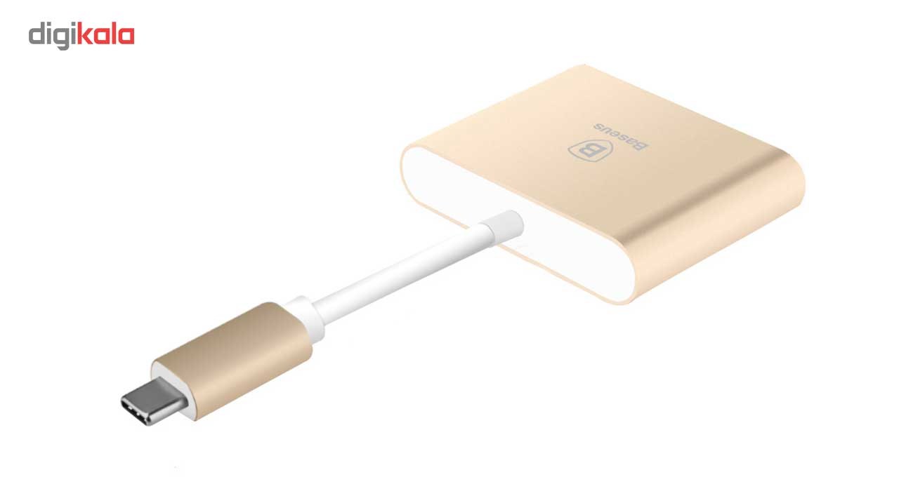 مبدل USB-C به USB-C/HDMI/USB باسئوس مدل Sharp