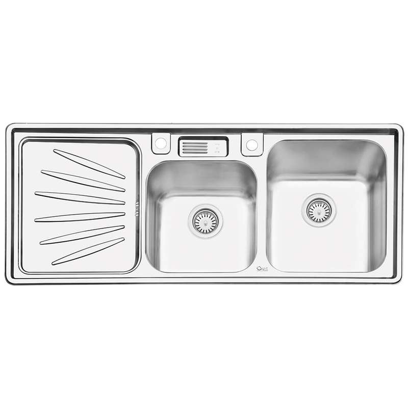سینک ایلیا استیل مدل 2061R توکار سایز 50 × 120 سانتی متر
