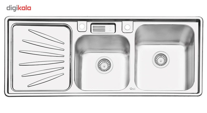 سینک ایلیا استیل مدل 2061R توکار سایز 50 × 120 سانتی متر