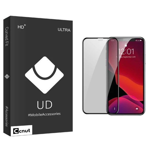 محافظ صفحه نمایش سرامیکی کوکونات مدل UD Black مناسب برای گوشی موبایل اپل iPhone 12 Pro Max