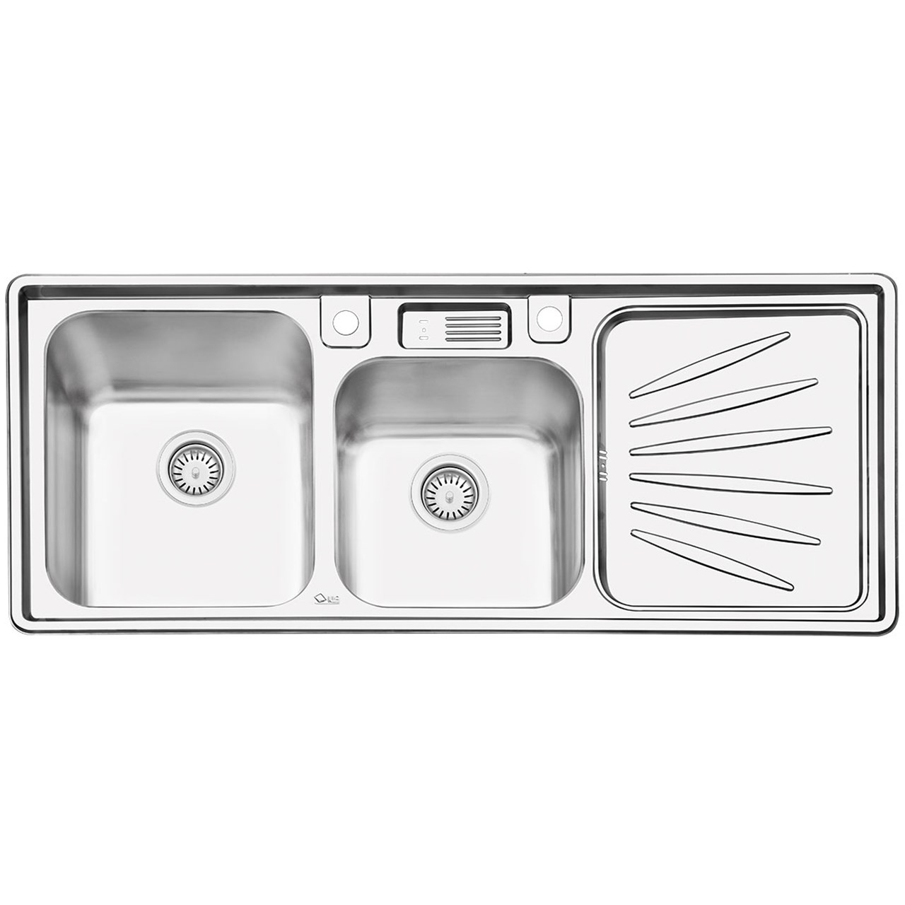 سینک ایلیا استیل مدل 2061L توکار سایز 50 × 120 سانتی متر